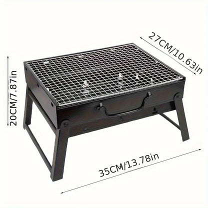 Portable Stainless Steel BBQ Grill Kit for Outdoor Cooking - Smarsty