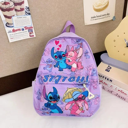 Stitch Print Nylon Daypack Ideal For Kids Travel And School - Smarsty