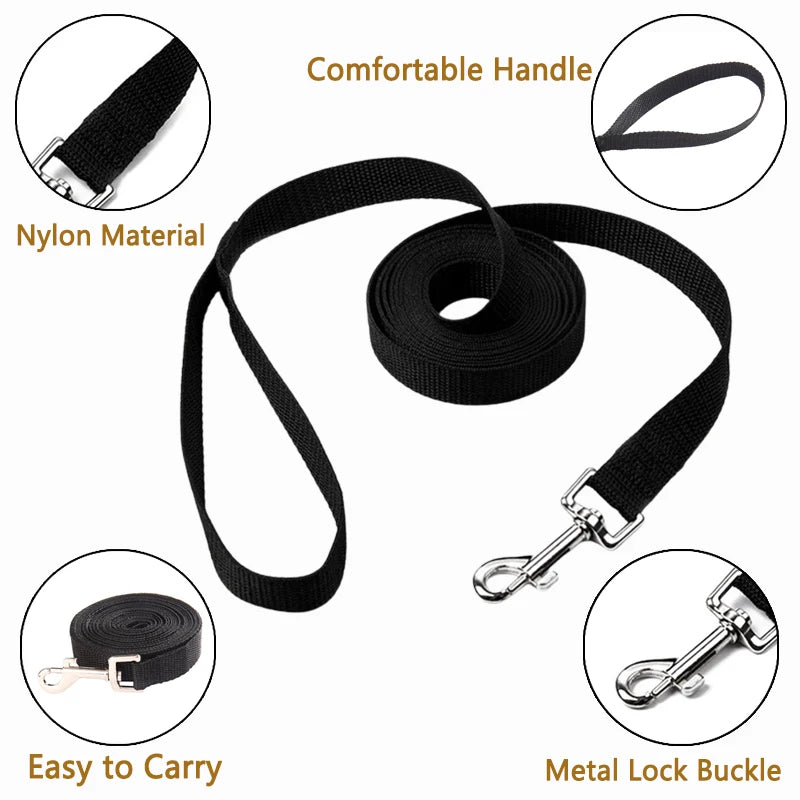 Durable Long Nylon Dog Leash for Training - Smarsty