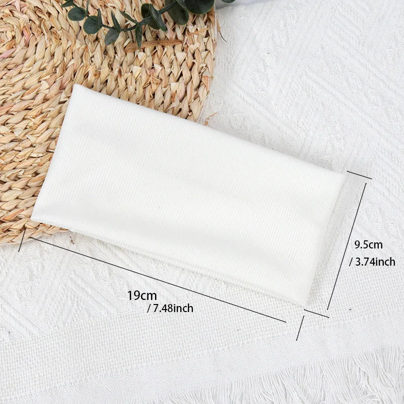 Elastic Solid Color Headbands For Running Non Slip Comfort - Smarsty