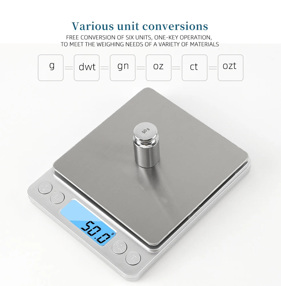 Mini Digital Kitchen Scale with LED Display and Precision Accuracy - Smarsty