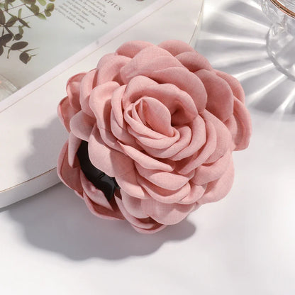 16 Color Rose Flower Hair Claw Clips Medium Secure Grip - Smarsty