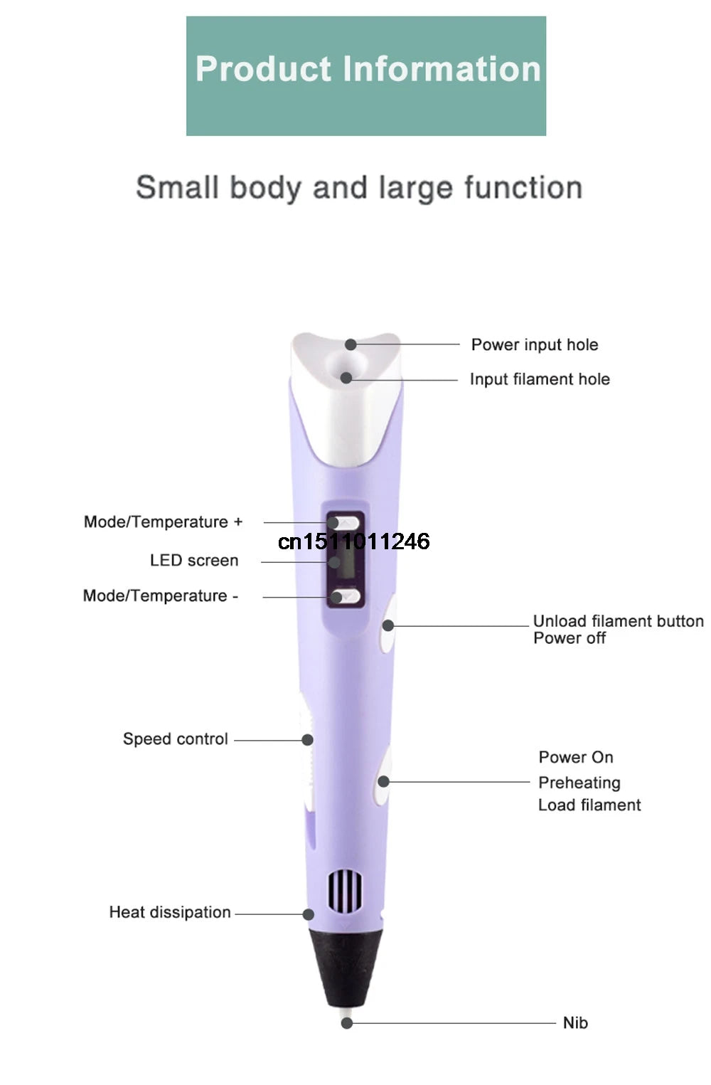 3D Pen 3d Printing Pen Children DIY Drawing Pens PLA Filament Birthday Christmas Boys Girls Gift For Kids With Travel Case - Smarsty