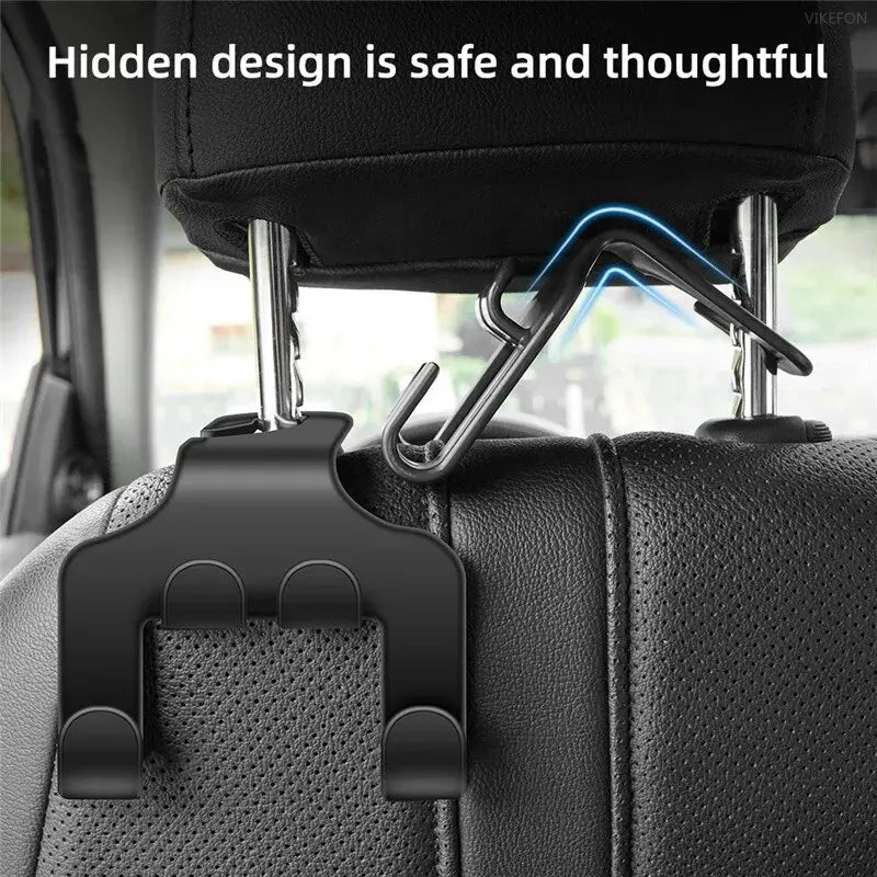 Seat Headrest Hook Organizer With Phone Holder For Car - Smarsty