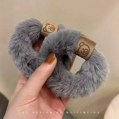Korean Soft Plush Braided Headband High Elasticity Women - Smarsty