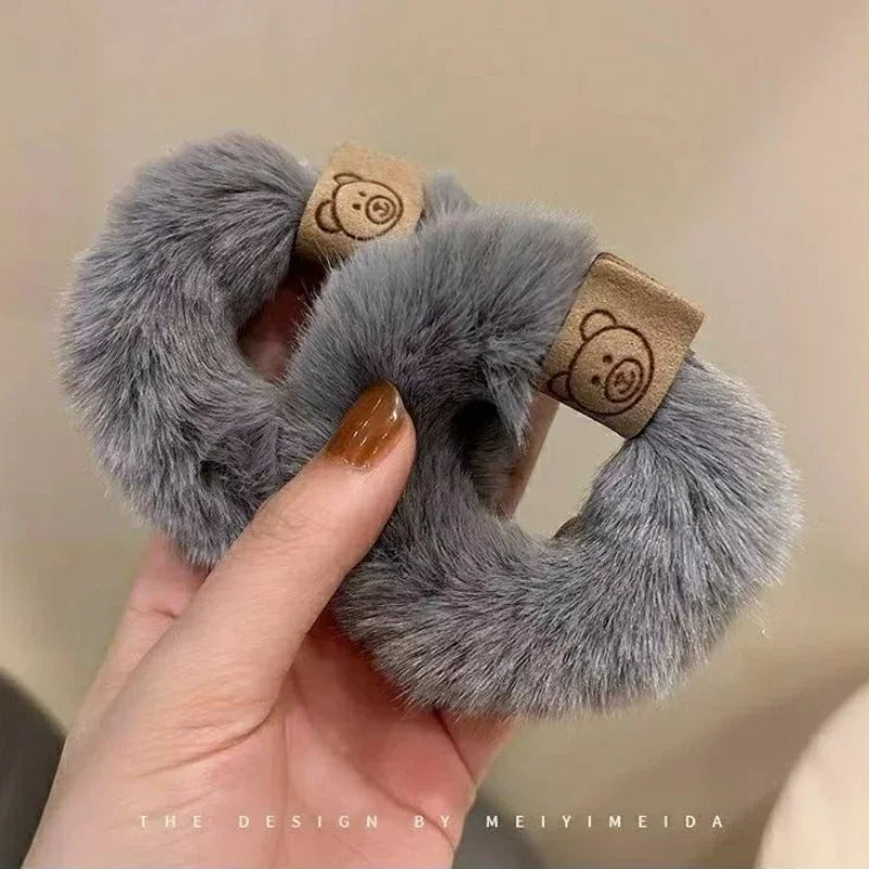 Korean Soft Plush Braided Headband High Elasticity Women - Smarsty