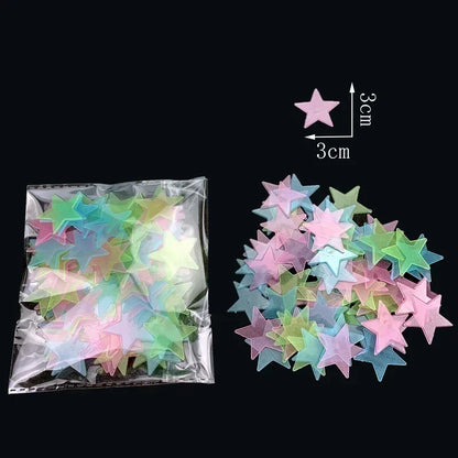Glow in The Dark Stars Wall Stickers for Kids - Smarsty