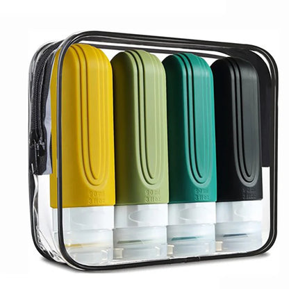 Leakproof Silicone Travel Bottles Set for Cosmetics - Smarsty