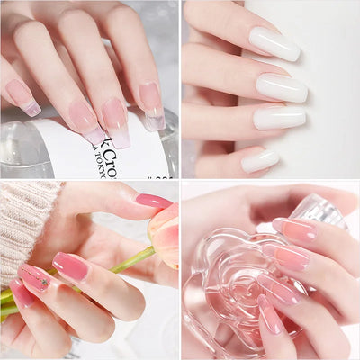 Nail Art Poly Gel Kit for Beginners with Soaking Solution - Smarsty
