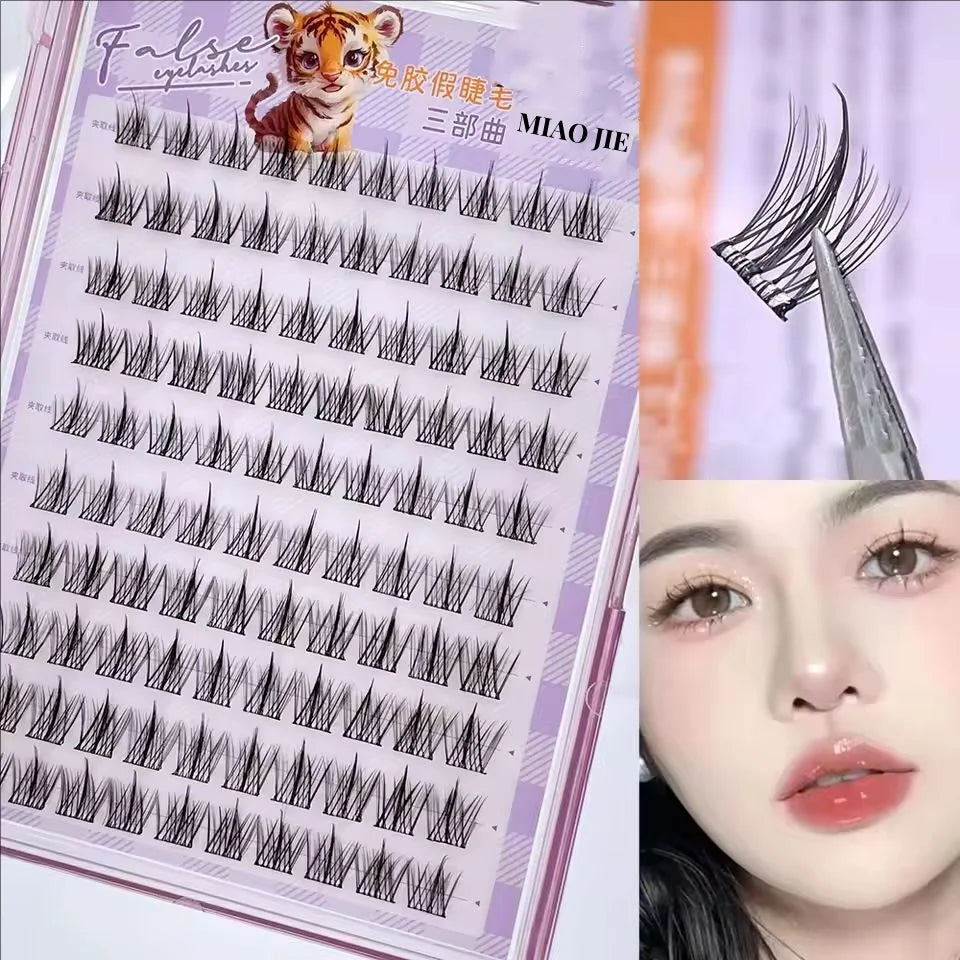 Miaojie No-Glue False Eyelashes for Easy Application - Smarsty