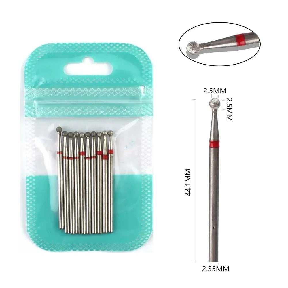 10 Piece Diamond Nail Drill Bit Set for Perfect Manicures - Smarsty