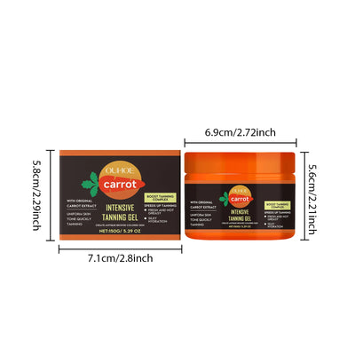 Hydrating Carrot Tanning Gel for Natural Sunless Tan - Smarsty