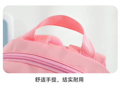 Plush 3D Rabbit Backpack For Kids Cute Bow Tie Design - Smarsty