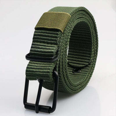 Men's Canvas Belt With Porous Pin Buckle Durable Fashion Accessory - Smarsty