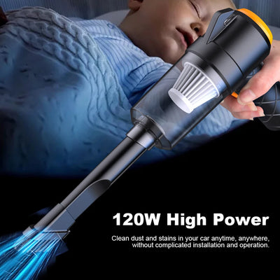 6 In 1 Blowing & Suction Vacuum Cleaner 3500PA Strong Suction Mini Handheld Cleaner Multifunctional for Car Home Office Cleaning - Smarsty