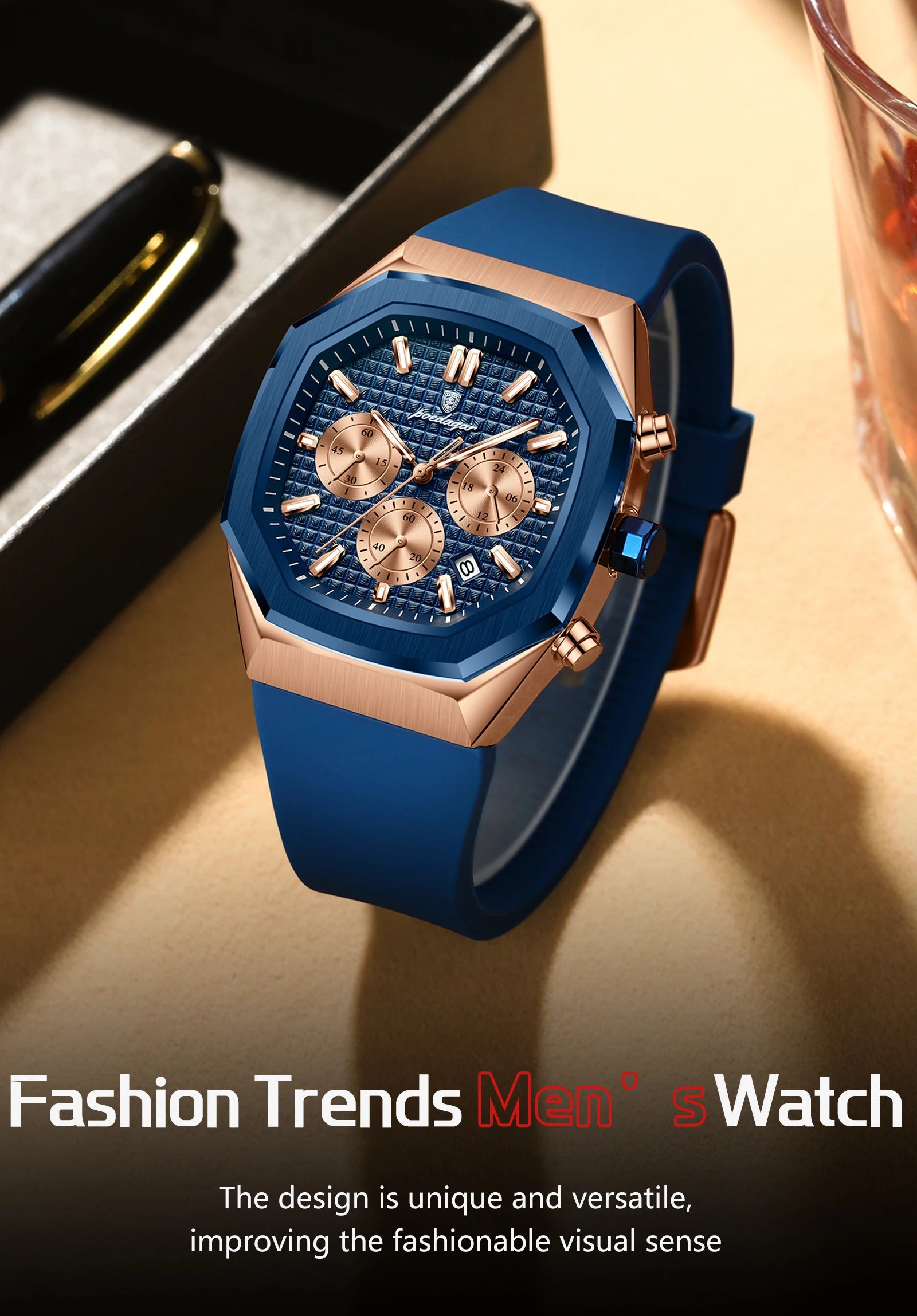 Waterproof Luminous Chronograph Watch for Men - Smarsty