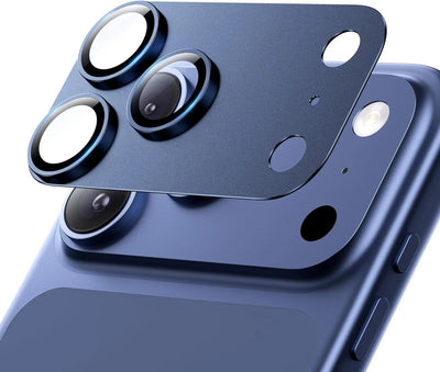 for iPhone 17 Pro Max 17Air Camera Lens Protector Strong Adsorption Metal 9H+ Tempered Glass Camera Screen Full Protective Cover - Smarsty