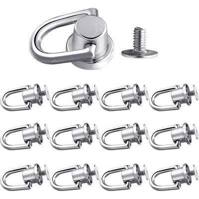 1/10pcs D-shaped Ring Bag Clip Buckles Retro Metal Double Buckle Handbag Chain Handles Connector Bag Strap Hardware Accessories - Smarsty