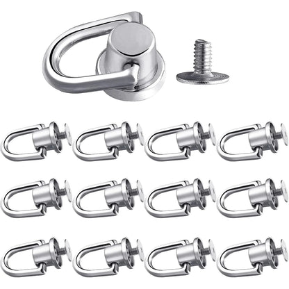 1/10pcs D-shaped Ring Bag Clip Buckles Retro Metal Double Buckle Handbag Chain Handles Connector Bag Strap Hardware Accessories