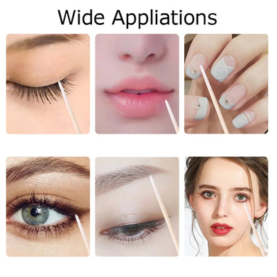 Wooden Tip Cotton Swabs for Nail Polish Removal - Smarsty