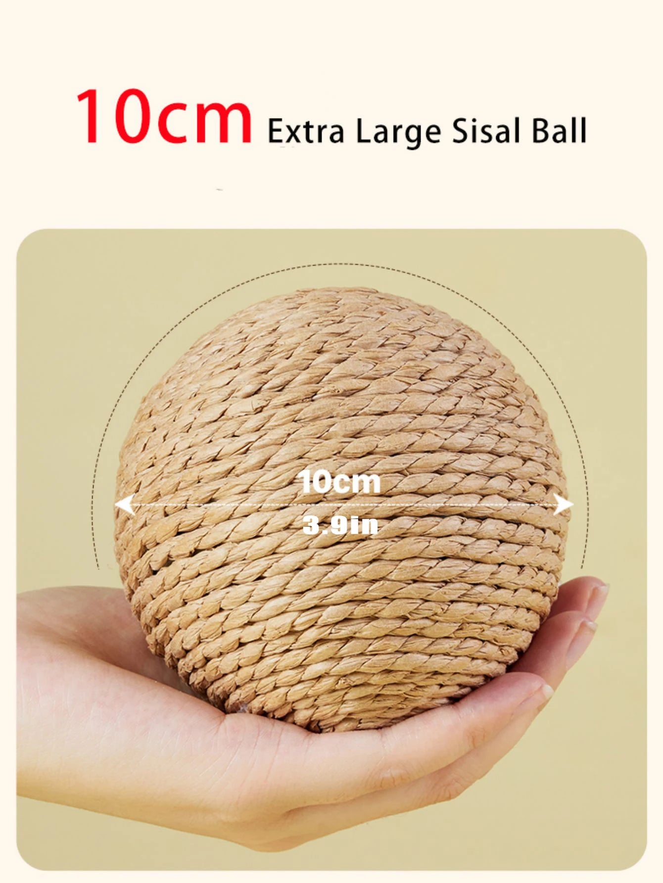 Interactive Sisal Cat Scratching Ball Toy for Dental Care - Smarsty