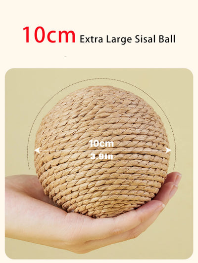 Interactive Sisal Cat Scratching Ball Toy for Dental Care - Smarsty