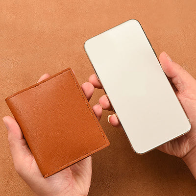 1Pc Card Bag Slim And Compact Bank ID Card Case Driver's License Wallet Simple And Anti Demagnetization Card Holder - Smarsty