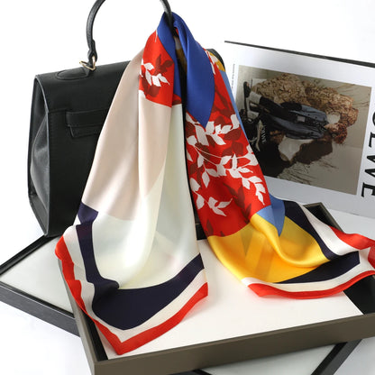 Luxury Silk Satin Scarf for Women with Sun Protection - Smarsty