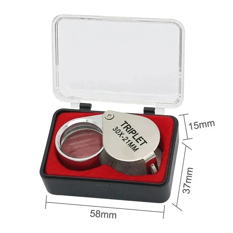 10-30X Pocket Loupe Magnifier for Jewelry Inspection - Smarsty
