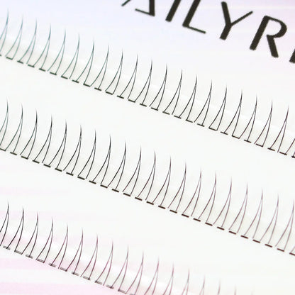J Curl V Shape Natural Bottom Eyelashes for Manga Look - Smarsty