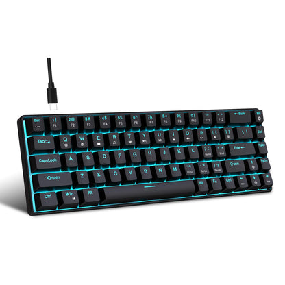 68 Keys Mechanical Keyboard With Ergonomic RGB Backlight