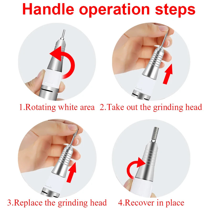 Electric Nail Drill Pen for Professional Manicure and Pedicure - Smarsty