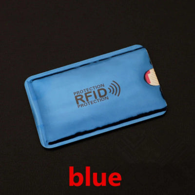 10pcs Anti Rfid Credit Card Holder Blocking Reader Lock Blocker Bank Cards Protector Shielding Bag Colorful Anti-theft Card Case - Smarsty