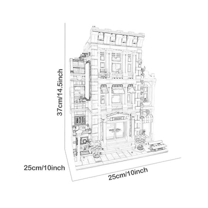 Creative Ideas Compatible 10224 King with figure Street View Building Block Hall Pet shop MOC Bank Christmas gift Adult toys