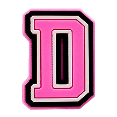 Pink Letter Shoe Charms for Crocs Accessories Women Clogs Pins Men Badge Kids Jeans Girls Decorations Buckle Shoes Accessories - Smarsty