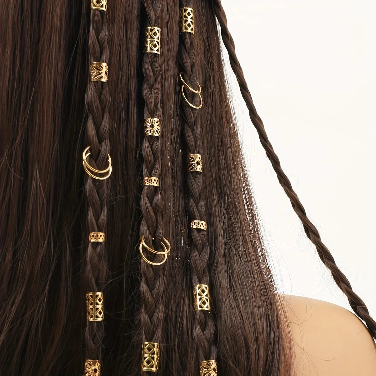 80pcs Stylish Dreadlock Hair Beads for Braids - Smarsty