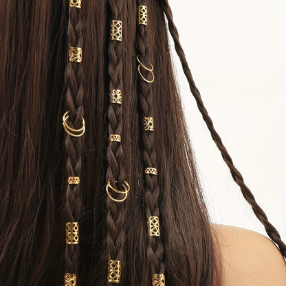 80pcs Stylish Dreadlock Hair Beads for Braids - Smarsty