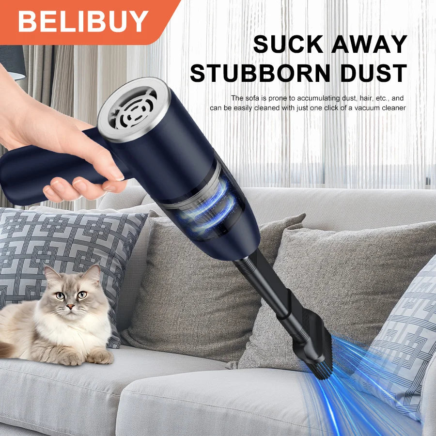 BELIBUY Car Vacuum Cleaner Portable Vacuum Cleaner home appliance High Power Mini Wireless Cleaner Carpet Vacuum Cleaner