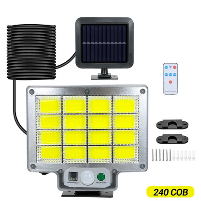 Solar Powered LED Wall Lights with Human Body Sensor - Smarsty