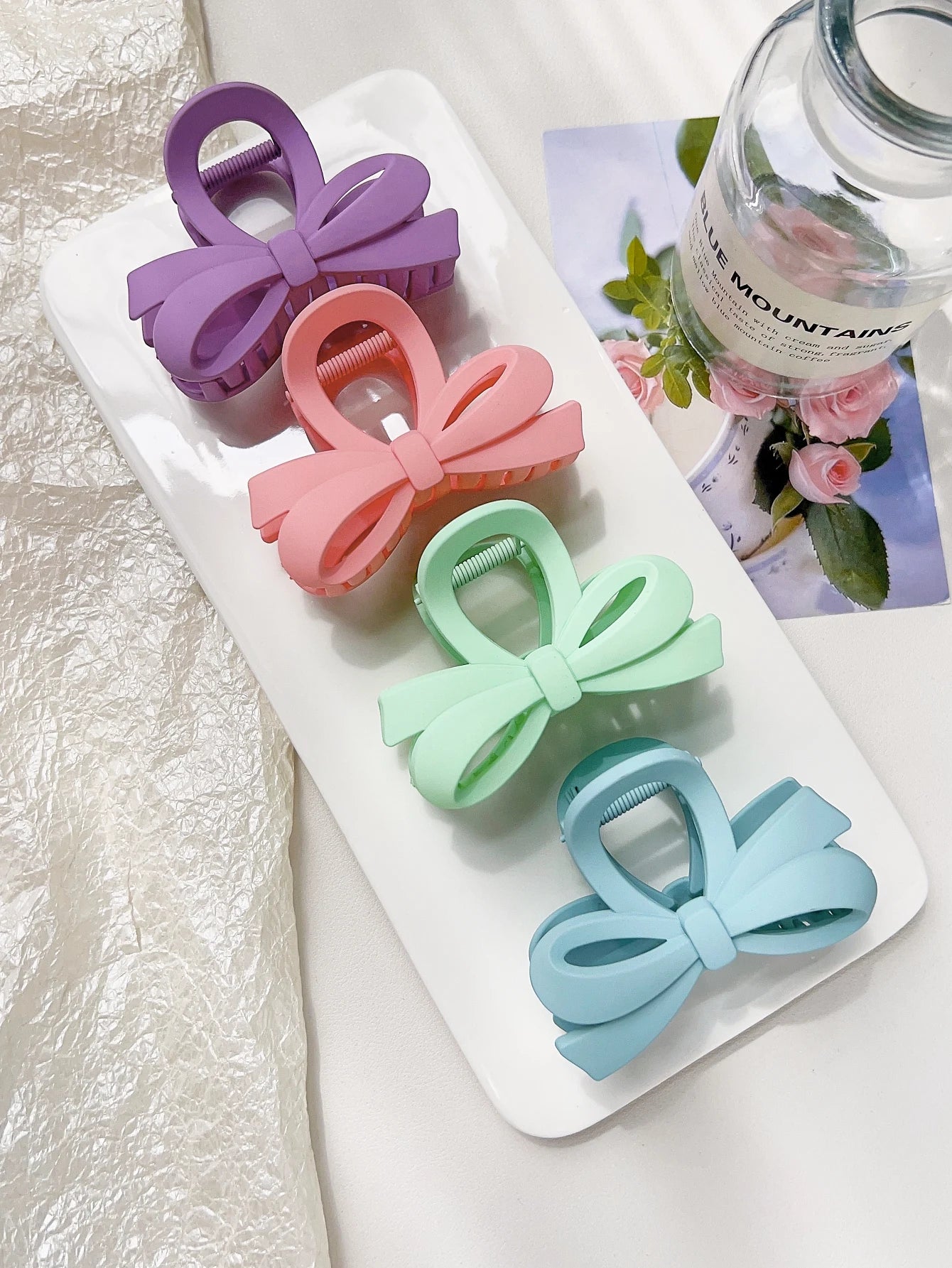 Hawaiian Flower Hair Claw Clips For Thin Hair Lightweight - Smarsty