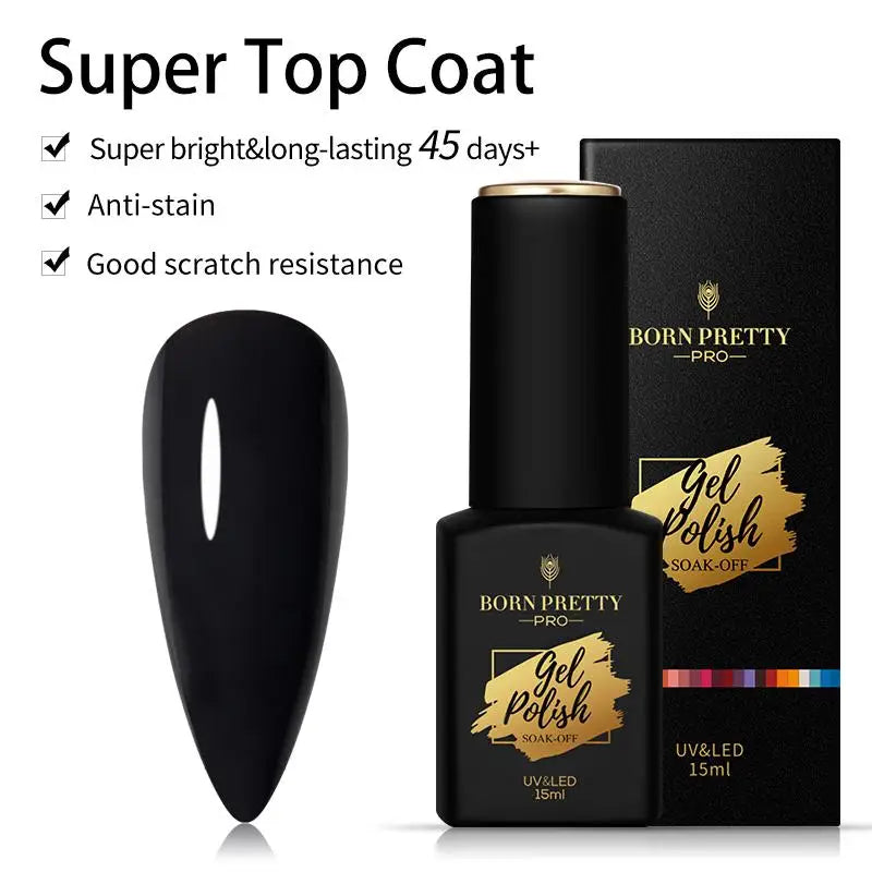 Born Pretty Milky Pink Rubber Base Gel Polish 15ml Self Leveling Formula - Smarsty