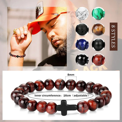 Natural Stone Beads Meditation Bracelet for Yoga - Smarsty