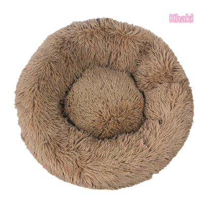Super Soft Cat Bed Plush Donut Design for Comfort - Smarsty