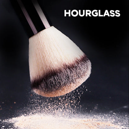 Hourglass Round Head Powder Brush with Soft Fiber Hair - Smarsty