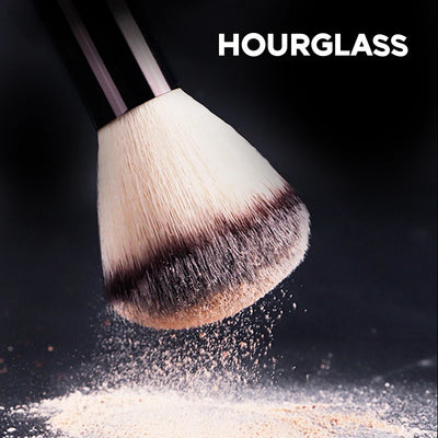Hourglass Round Head Powder Brush for Soft Makeup Application - Smarsty