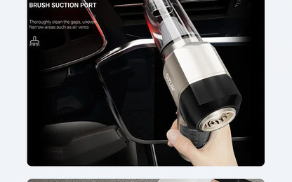 Cordless Car Vacuum Cleaner With Strong Suction Portable - Smarsty