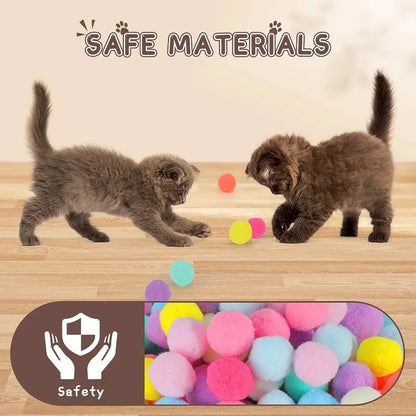 Interactive Cat Toy Shooting Gun with Plush Balls - Smarsty