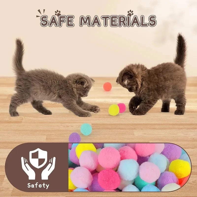 Interactive Cat Toy Shooting Gun with Plush Balls - Smarsty