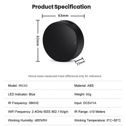 Smart WiFi IR Remote Controller for Home Automation - Smarsty