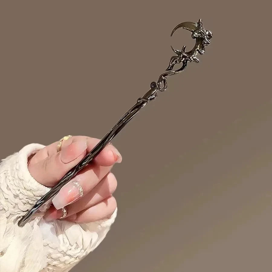 Romantic Moonstone Star Hair Stick for Trendy Girls - Smarsty